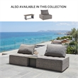 Bowery Hill Outdoor End Table with Minimalist Aluminum Design