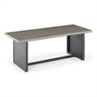 Bowery Hill Outdoor End Table with Minimalist Aluminum Design