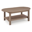 Bowery Hill Outdoor Coffee Table with Slatted Top and Wood Look