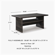 Bowery Hill Outdoor Wicker Multi-Use Table with an Aluminum Top