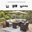 Bowery Hill Outdoor Wicker Multi-Use Table with an Aluminum Top
