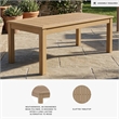 Bowery Hill Outdoor Coffee Table with Slatted Weatherwood Top
