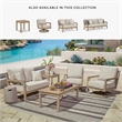 Bowery Hill Outdoor Coffee Table with Slatted Weatherwood Top