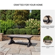 Bowery Hill X-Leg Outdoor Coffee Table with Porcelain Tile Top