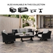 Bowery Hill X-Leg Outdoor Coffee Table with Porcelain Tile Top