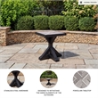 Bowery Hill X-Leg Outdoor End Table with a Porcelain Tile Top