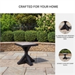 Bowery Hill X-Leg Outdoor End Table with a Porcelain Tile Top