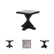 Bowery Hill X-Leg Outdoor End Table with a Porcelain Tile Top