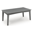 Bowery Hill Outdoor Coffee Table with a Slatted Wood-Look Top