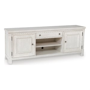 Bowery Hill 72&quot TV Stand with Storage Drawer for TVs up to 82&quot in White