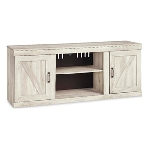 Bowery Hill 60&quot TV Stand with Barn-Door Style for TVs up to 69&quot in White