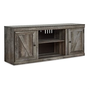 Bowery Hill 60&quot TV Stand with Open Display for TVs up to 69&quot in Gray