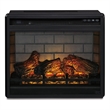 Bowery Hill Electric Infrared Fireplace Insert with Remote in Black