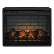 Bowery Hill Electric Infrared Fireplace Insert with Timer in Black