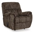 Bowery Hill Rocker Recliner with Pillow-Top Armrests in Chocolate