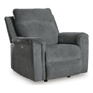 Bowery Hill Power Rocker Recliner with USB Charging Port in Gray