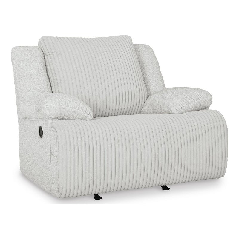 Bowery Hill Rocker Recliner with Gentle Rocking Motion in Light Gray