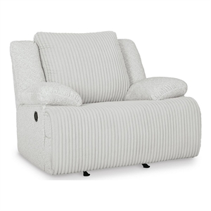 Bowery Hill Rocker Recliner with Gentle Rocking Motion in Light Gray