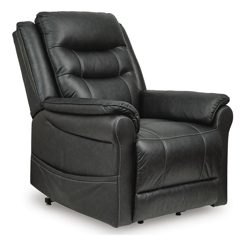 Bowery Hill Power Lift Recliner with Heat and Massage in Black