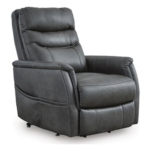 Bowery Hill Power Lift Recliner with Heat and Massage in Black