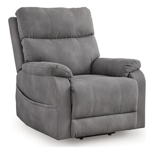 Bowery Hill Power Lift Recliner with Dual Motors and Tilt in Slate