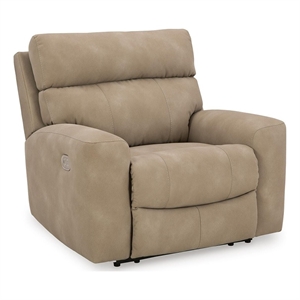 Bowery Hill Zero-Gravity Power Recliner with Adjustable Headrest in Sand