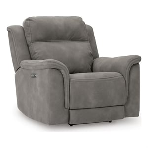 Bowery Hill Zero-Wall Power Recliner with Zero-Gravity in Slate