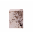 Bowery Hill Contemporary Engineered Stone End Table in Beige Finish