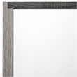 Bowery Hill Transitional Rectangular Mirror in Gray MDF and Glass