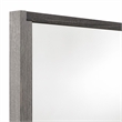 Bowery Hill Transitional Rectangular Mirror in Gray MDF and Glass