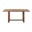 Bowery Hill Acacia Rectangular Counter Height Table in Brown