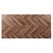 Bowery Hill Acacia Rectangular Counter Height Table in Brown