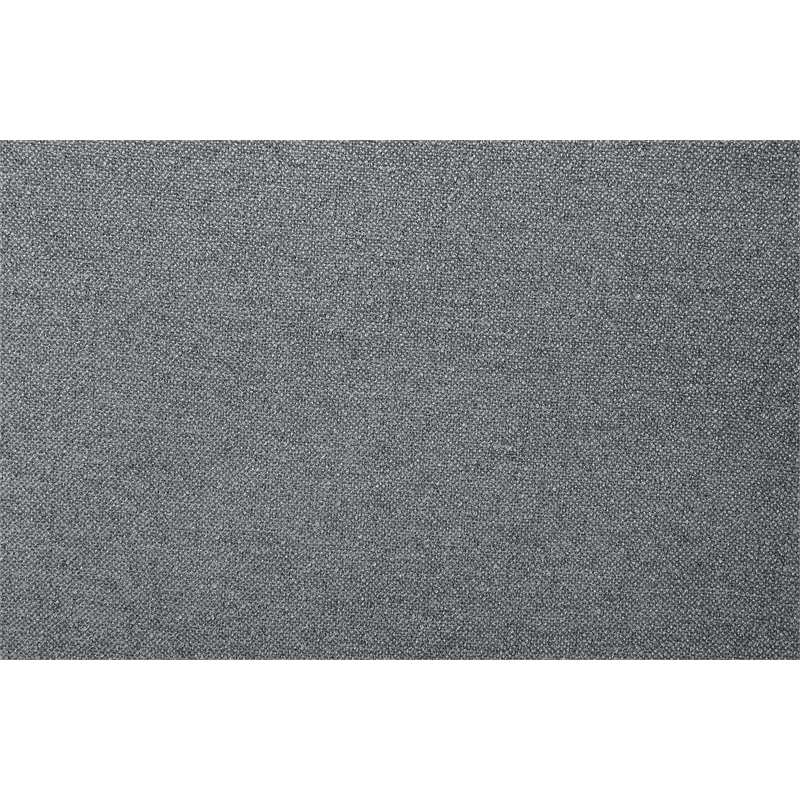 Bowery Hill Upholstered Side Chair Set of 2 in Gray and Espresso