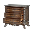 Bowery Hill Rich Cherry 3-Drawer Nightstand with Transitional Design