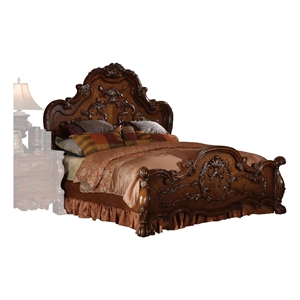 Bowery Hill California King Wooden Panel Bed in Cherry Oak