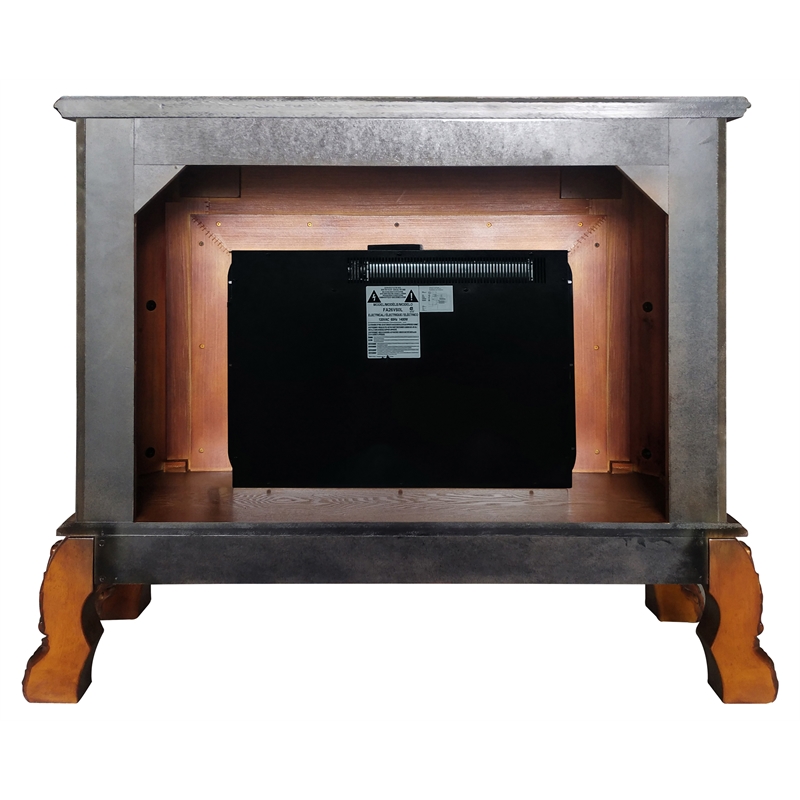 Bowery Hill Grand Electric Fireplace in Cherry Oak Finish