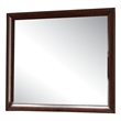 Bowery Hill Rectangular Wooden Mirror in Espresso Finish