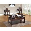 Bowery Hill Rectangular Wood Coffee Table with Lift Top in Walnut
