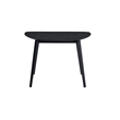 Bowery Hill Fixed Rectangular Dining Table in Black with Ash Veneer