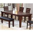 Bowery Hill Extendable Dining Table in Cherry Finish with Leaf