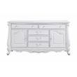 Bowery Hill 5-Drawer Rectangular Wood Dresser in Pure White