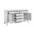 Bowery Hill 5-Drawer Rectangular Wood Dresser in Pure White