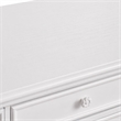 Bowery Hill 5-Drawer Rectangular Wood Dresser in Pure White