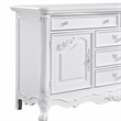 Bowery Hill 5-Drawer Rectangular Wood Dresser in Pure White