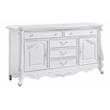 Bowery Hill 5-Drawer Rectangular Wood Dresser in Pure White