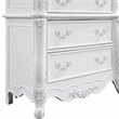 Bowery Hill 5-Drawer Transitional Wood Rectangular Chest in Pure White