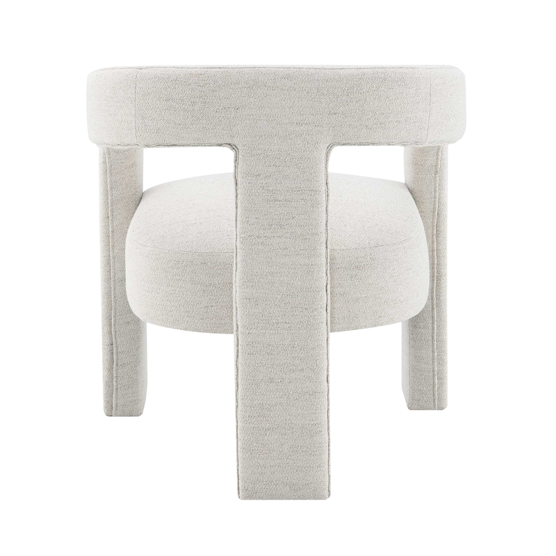 Bowery Hill Fabric Upholstered Side Chairs in Beige (Set of 2)