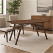 Bowery Hill Traditional Wood Rectangular Dining Table in Walnut Finish