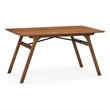 Bowery Hill Traditional Wood Rectangular Dining Table in Walnut Finish