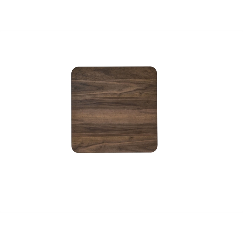 Bowery Hill Lamonte Square End Table in Walnut Finish